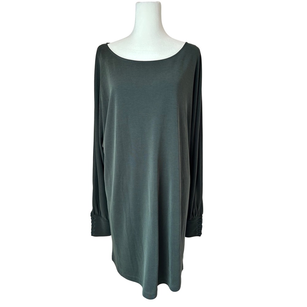 Gentle Fawn Forest Green Morley Dress Mini Long Sleeve Large